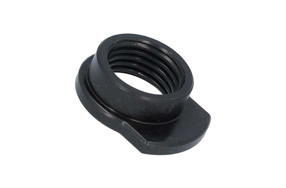 Snelspanner moer thru axle m15x1.5mm alu zwart