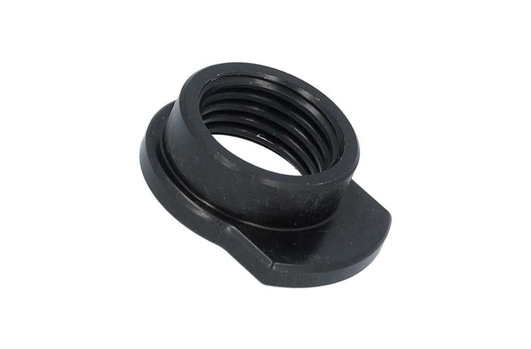 Snelspanner moer thru axle m15x1.5mm alu zwart