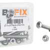 Bofix Vork-kroonbout RVS M6-45 compleet (10st)
