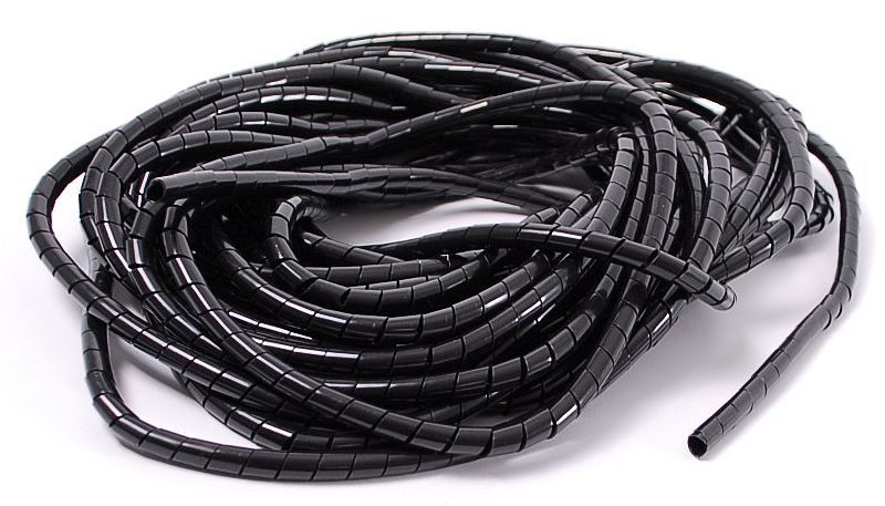 Unbranded kabed spiraalband 4mm zw 10m