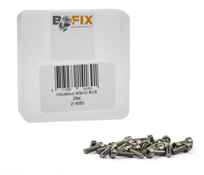 Bofix inbusbout m3 x 10 rvs