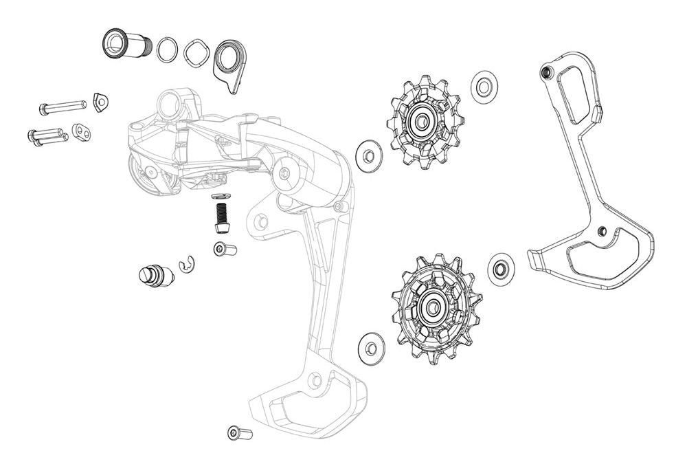 Sram käfigblech inner cage w.pulley set 52t