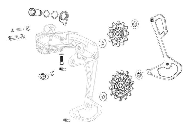 Sram käfigblech inner cage w.pulley set 52t