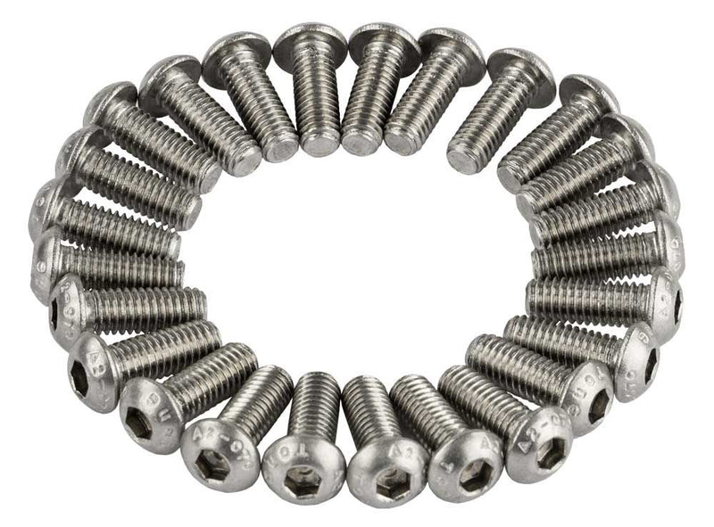 Wuerth anp bout m6x16 inbus rvs iso7380-1 a2-070 ds a 25