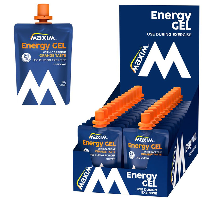 Maxim energy gel orange cafeïne
