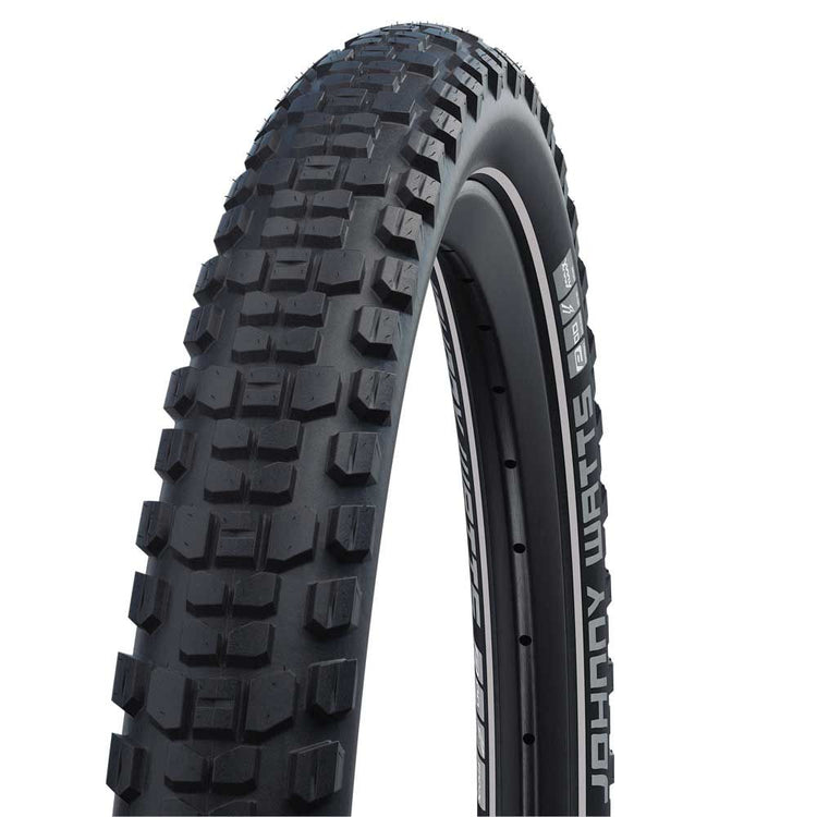 Schwalbe johnny watts plus - wired - addix - dd - greenguard - radial - 27.5x2.80 - black + reflex