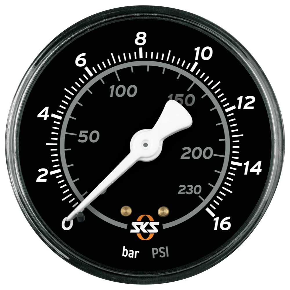 Sks pompd manometer 63mm 16 bar zw