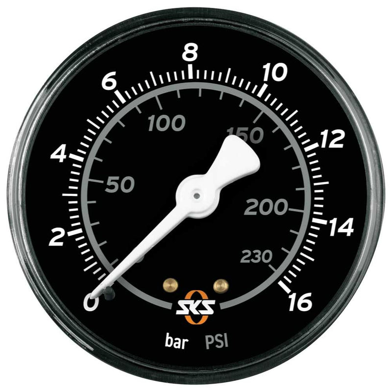 Sks pompd manometer 63mm 16 bar zw