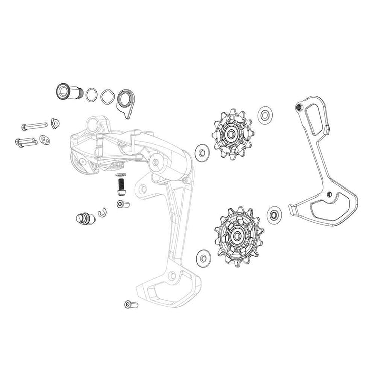 Sram derad gx eagle t axs arm wielset