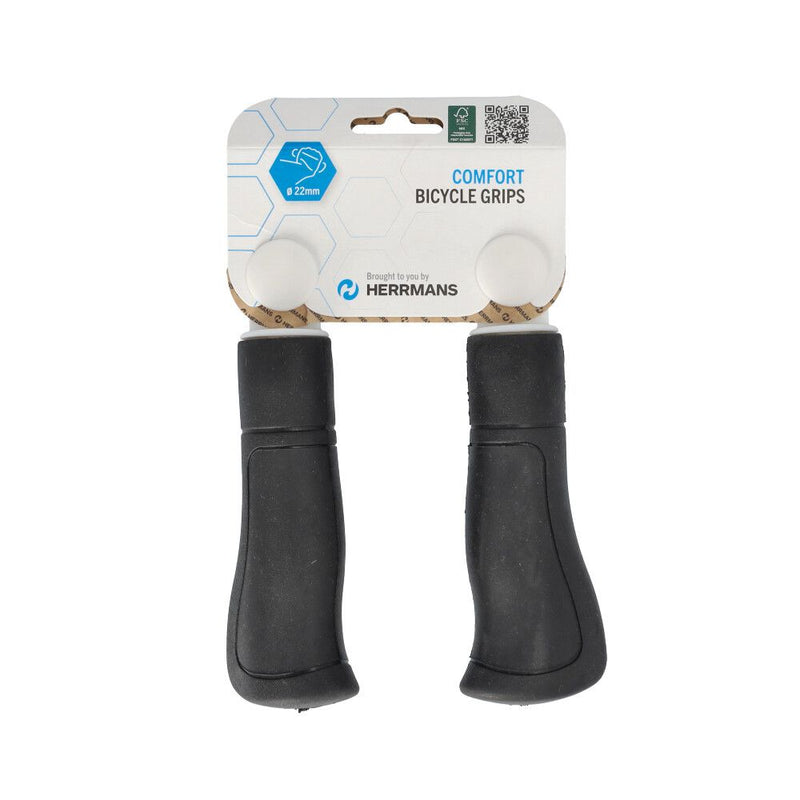 Herrmans Ergo 84B zwart 120mm - fiets handvat