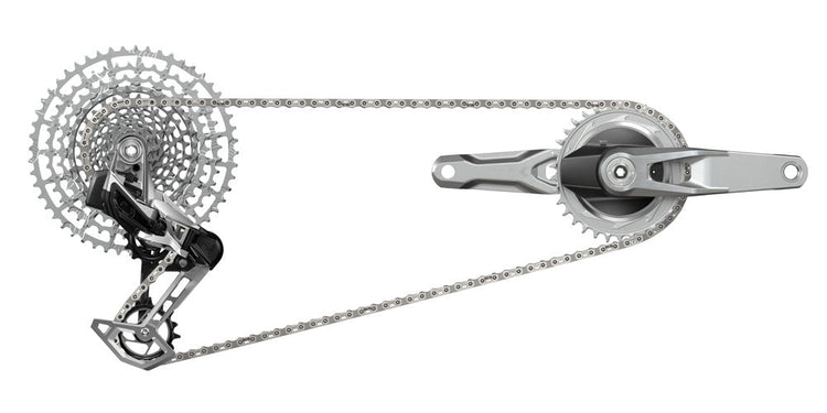 Sram schaltgruppen-set 1987 eagle axs transmission set 1987 eagle tt 170 mm 32 34 z silver