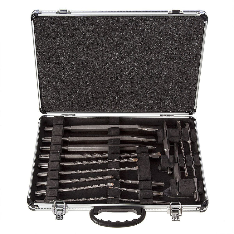 Makita accessoires d-21200 sds-plus 17 delige beitel- en borenset in koffer - d-21200
