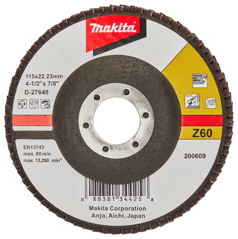 Makita accessoires lamellenschuurschijf 115mm z40 - d-27648 d-27648