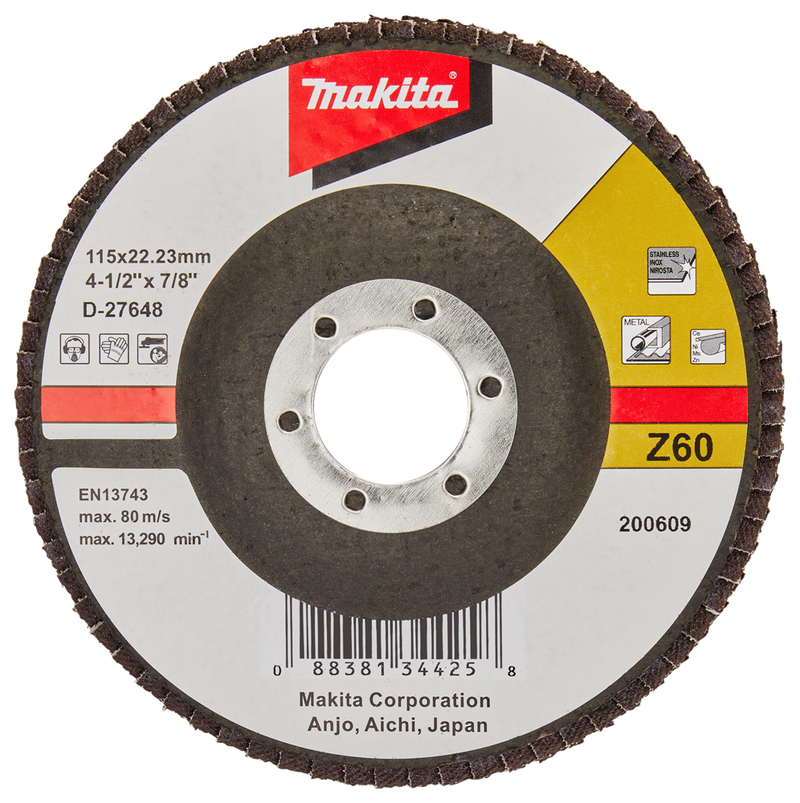 Makita accessoires lamellenschuurschijf 115mm z40 - d-27648 d-27648