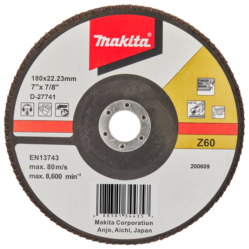 Makita accessoires lamellenschuurschijf 180mm z60 - d-27741 d-27741