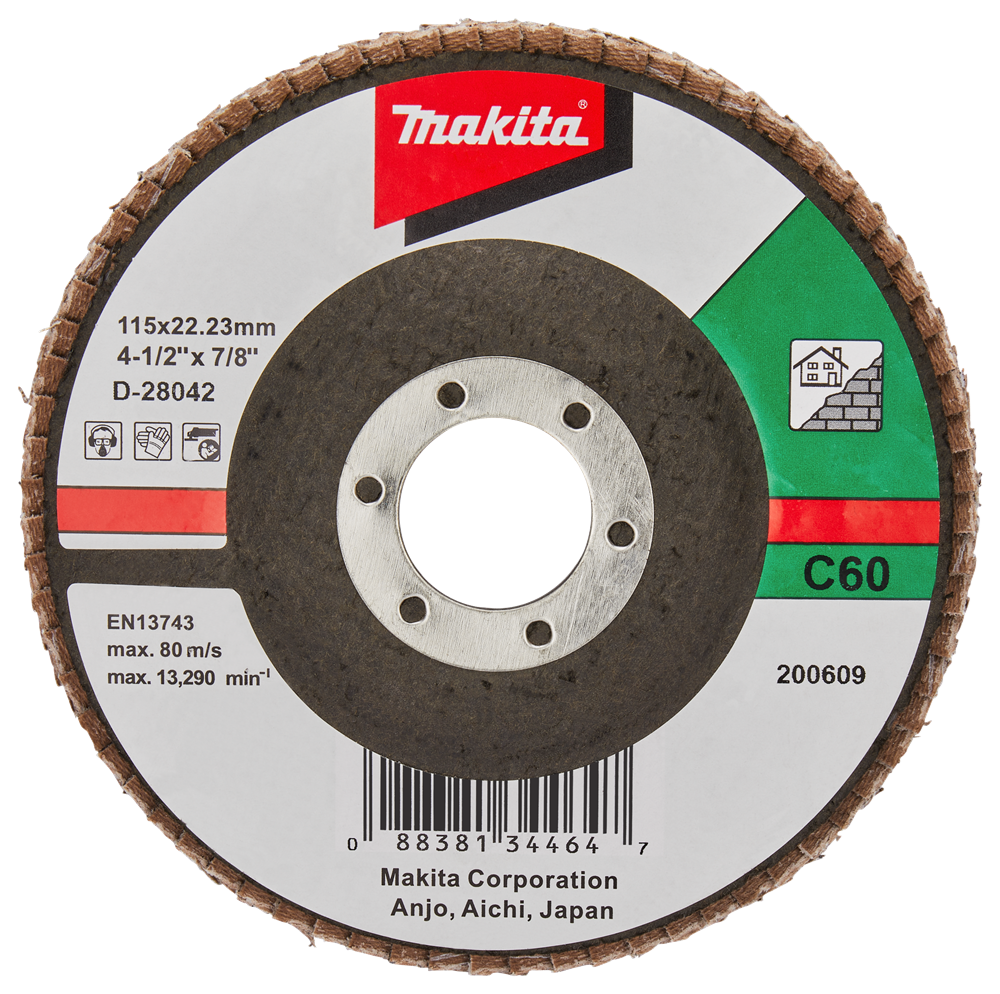 Makita accessoires lamellenschuurschijf 115mm c60 - d-28042 d-28042