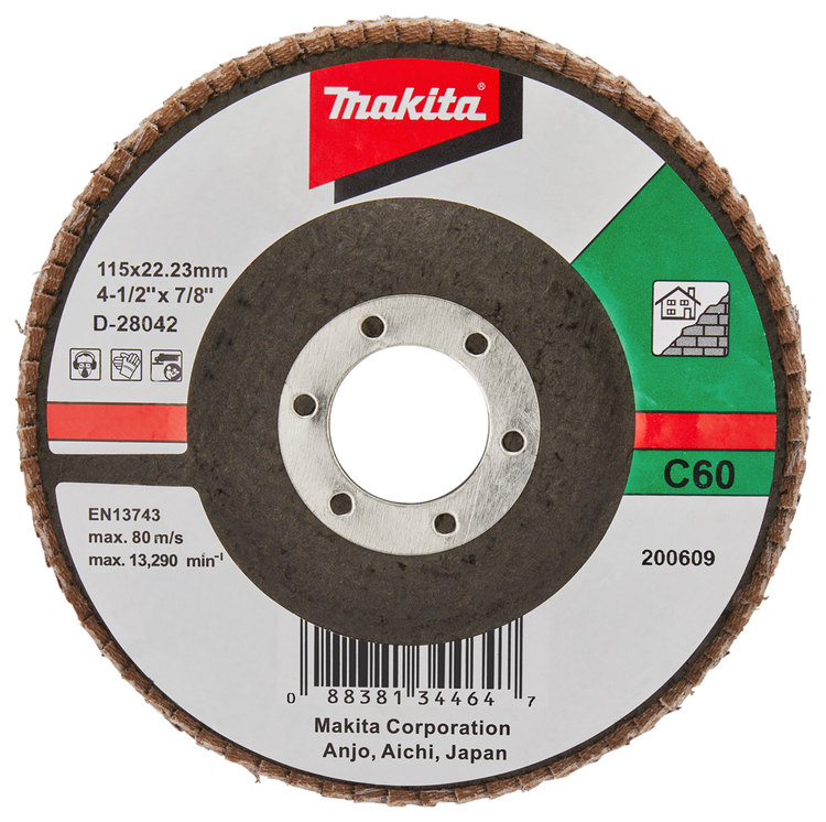 Makita accessoires lamellenschuurschijf 115mm c60 - d-28042 d-28042