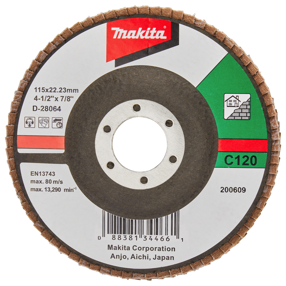 Makita accessoires lamellenschuurschijf 115mm c120 - d-28064 d-28064