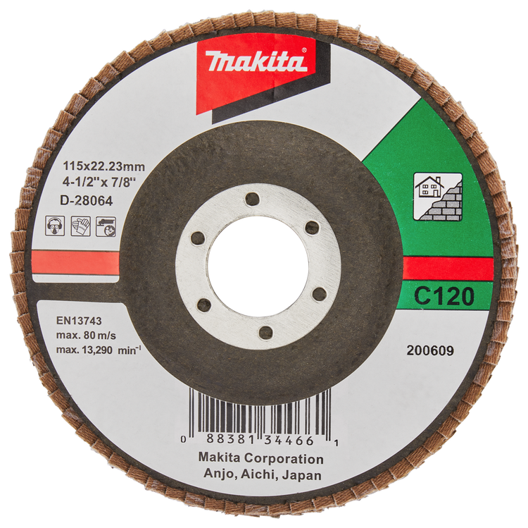 Makita accessoires lamellenschuurschijf 115mm c120 - d-28064 d-28064