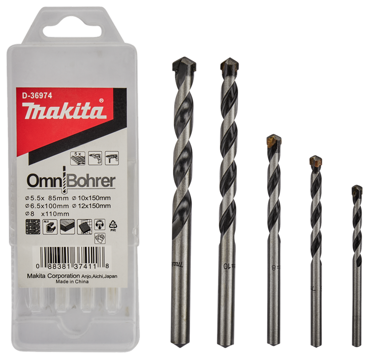 Makita accessoires multiborenset 5-delig - d-36974 d-36974