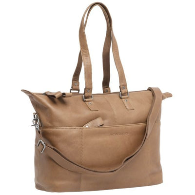Newlooxs - New Looxs laptoptas leer Verla cognac 21 liter
