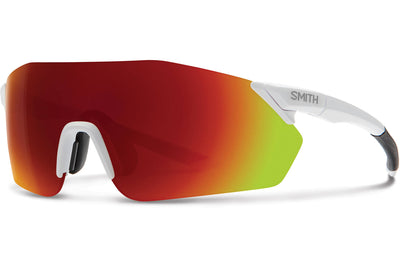 Smith Rverb bril matte white chromapop red mirror