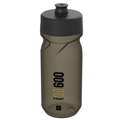 Polisport bidon met schroefdop s600 - 600ml restyle - transparant zwart zwart