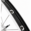 Achterwiel 28'' aluminium zac 2000 zwart geslepen velg - freewheel - vaste as