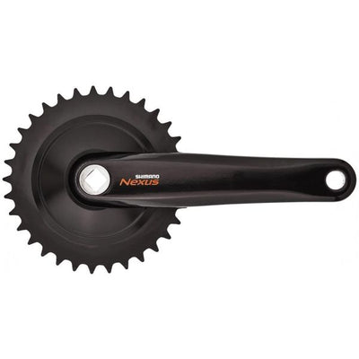 Shimano cues fc-c6000 crankstel 33t - 170 mm - vierkant - voor cityfiets trekkingfiets - zwart