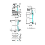 Tecora balhoofdstel verloop gazelle nm 22.2 41.4 27 semi gei - afbeelding 3