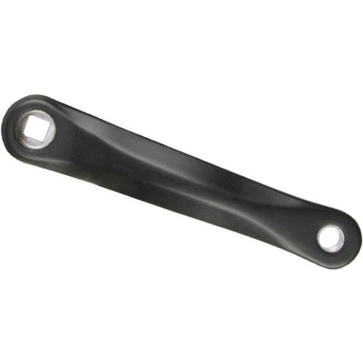 M-wave crankarm links shimano 170mm aluminium - zwart