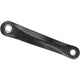 M-wave crankarm links shimano 170mm aluminium - zwart