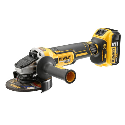 Dewalt accu haakse slijper 125mm 18v 5.0ah