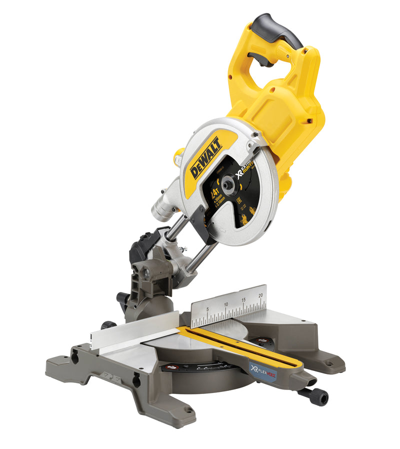 Dewalt dcs777n-xj xr flexvolt accu afkort- en verstekzaagmachine 216mm | zonder accu's en lader - dcs777n-xj