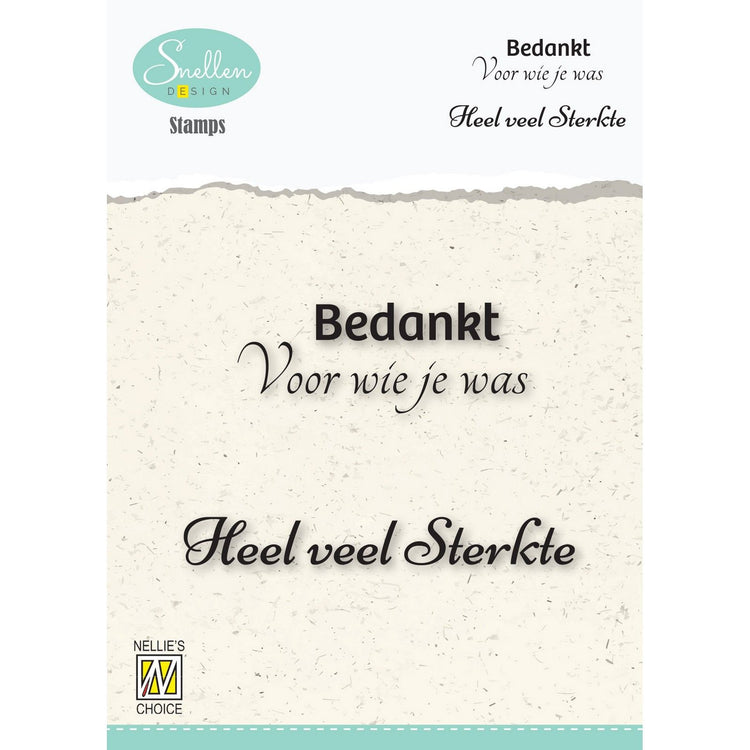 Nellie's choice • clear stempel nederlands condoleance teksten nr. 4