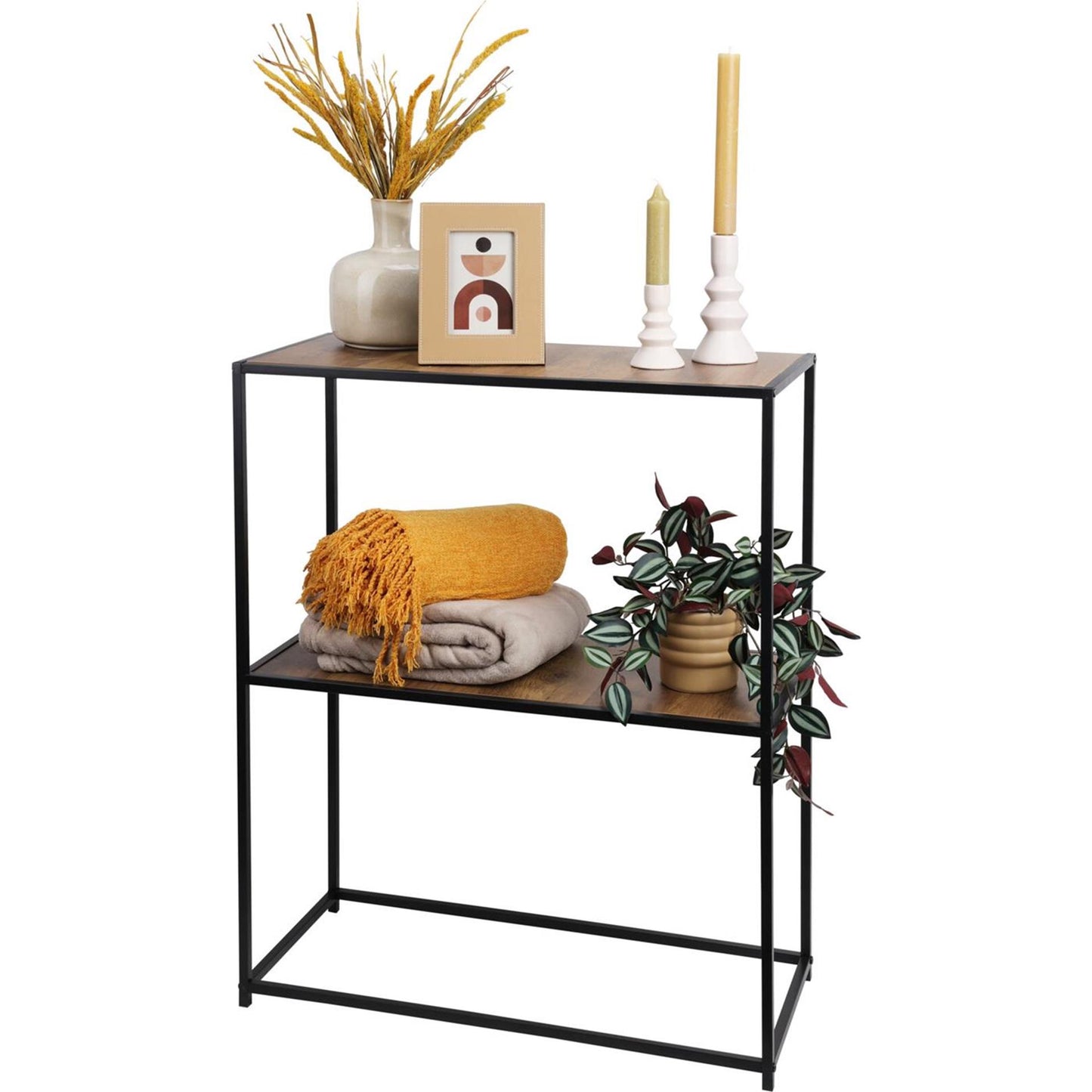 Home styling wandkastje sidetable 70x31x85cm