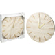 Home styling klok mdf marmer look ø30cm
