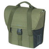 Basil enkele fietstas go 16 liter 15 x 29 x 34 cm - donkergroen - afbeelding 1