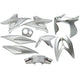 Edge plaatset 9-delig voor yamaha aerox tot bouwjaar 2014 - zilver metallic