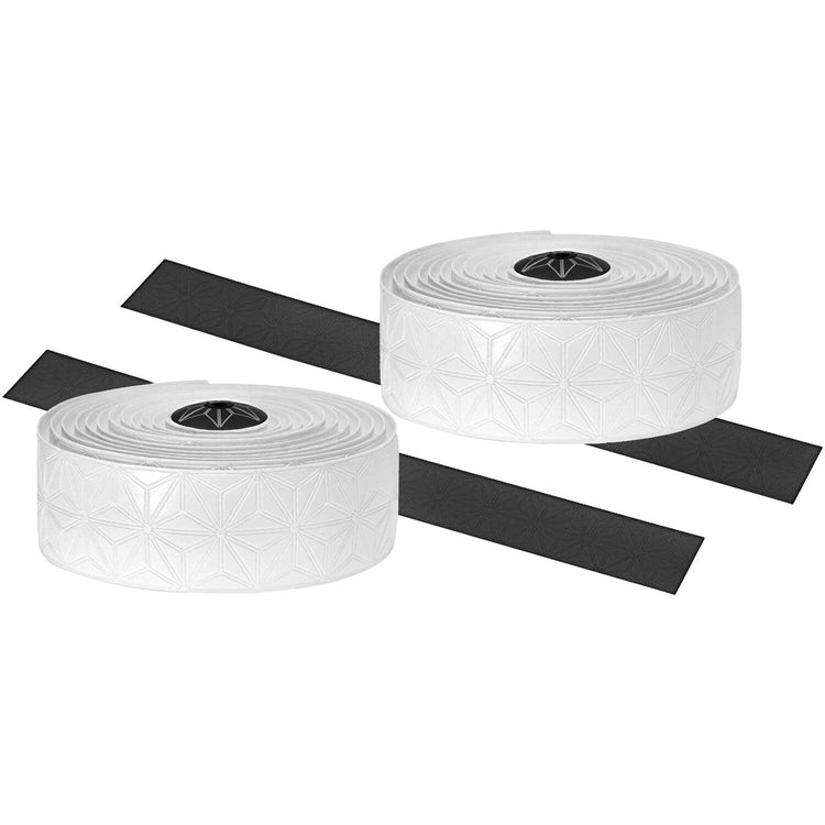 Supacaz - super sticky kush single color stuurlint wit inclusief aluminium stuurplug