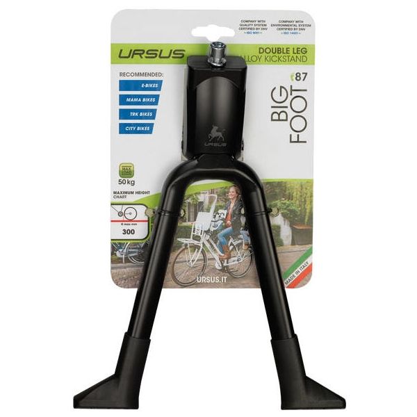standaard dubbel BigFoot staal 28 inch zwart