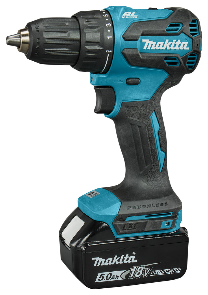 Makita ddf490rtj | accuboormachine | koolborstelloos | 18v | 5.0ah | in m-box - ddf490rtj