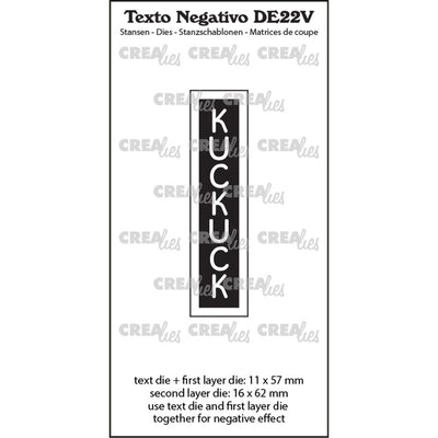 Crealies • texto negativo kuckuck (verticaal)