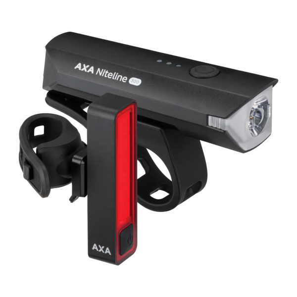 Axa verlichtingsset niteline 300 - usb (op kaart)