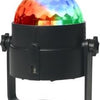 Enzo denver led partybol disco 4w 7 functies +ab zwart - 9700210