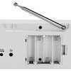 Enzo denver radio dab+ 230v of batterij + dual wekfunctie wit - 8140310