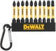 Dewalt accessoires dewalt flextorq serie - impact bits set - 57mm - pz1 pz2 pz3 - 10 stuks