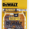 Dewalt accessoires dt71511 | bitset met magnetische schroefgeleider | 15-delig - dt71511
