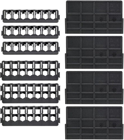 Dewalt accessoires bundel pack : tussenschotten x4 + 25 mm 7 stuks houder x3 + 57 mm 7 stuks houder x3 - dt70805-qz