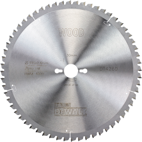 Dewalt accessoires cirkelzaagbl. s40 305x30x60t - dt4260-qz